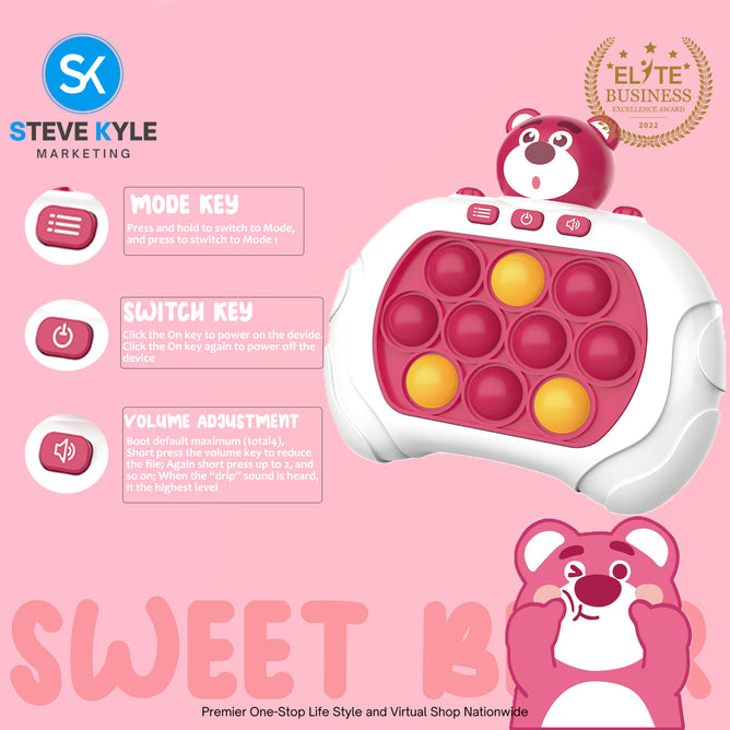 Electric Quick Push Game Machine Finger Movement Brain Game Children Toys Best Gift