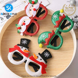 Merry Christmas Glasses Frame Party Decoration Eyeglasses Kids and Adult Gift for Christmas Holiday
