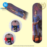 Four-Wheeled Cartoon Character Long Skateboard For Kids Scooters (For Beginner)