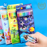 12Colors Wooden Colored Pencil Kid School Drawing Stationery Supplies