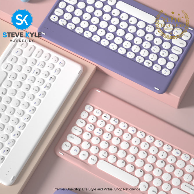 Slim Rechargeable Bluetooth Keyboard with Bluetooth Mouse set
