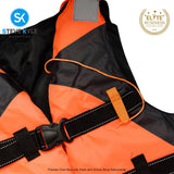 Adult Life Jacket Universal Swimming Polyester Foam Waterproof Life Jacket Vest with Whistle