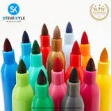 Studio Permanent Fine Tip Markers, Set of 24 Colors