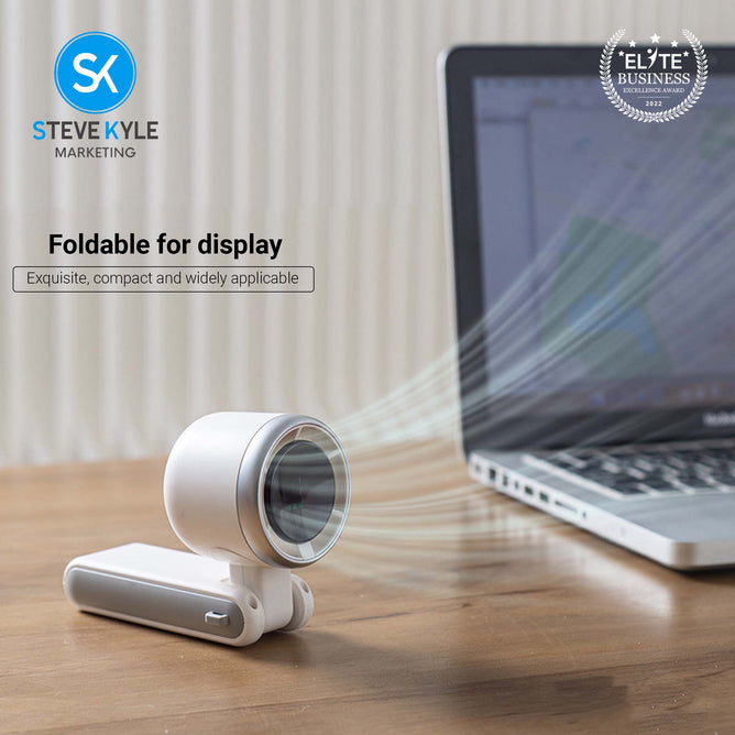 Rechargeable 3-in-1 Handheld Portable Turbo Fan with Lanyard