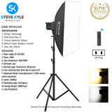 PULUZ Softbox Lighting Kit 50x70cm Professional Photo Studio Photography Light Equipment with E27 Socket Bulb Photography Lighting Kit
