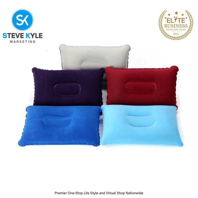 Portable Inflatable Square Pillow For Outdoor Travel Camping Portable Air Pillow