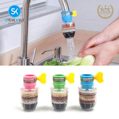 Steve Kyle 6-Layer Water Filter Tap Purifier Medical Stone Coconut Charcoal Nozzle For Home Kitchen Bathroom Faucet