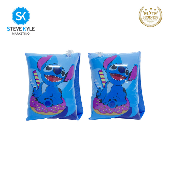 Steve Kyle Inflatable Arm Band Lovable Characters Print 24cm Floaties For Swimming Outdoor Fun