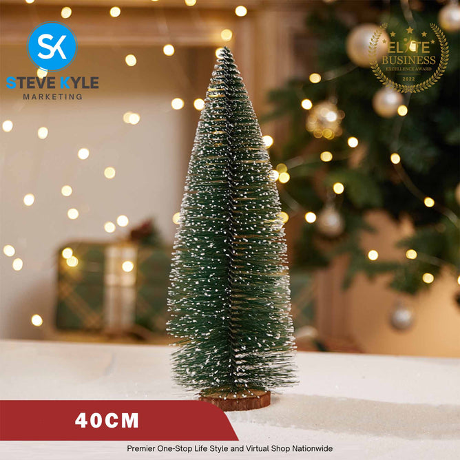 Mini Christmas Tree Tabletop Decorations Tree With LED Light Artificial Cedar Pine for Holiday