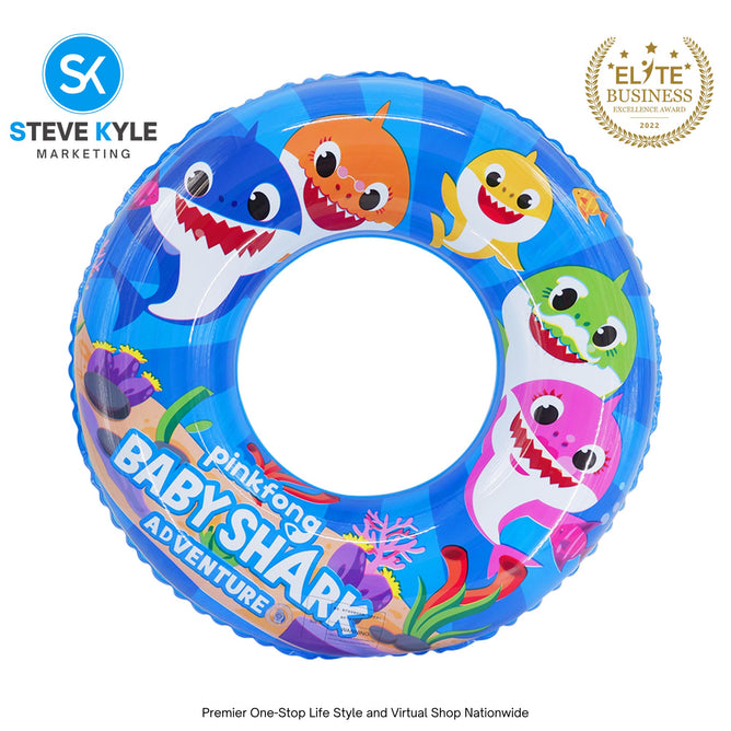 22 Inches Inflatable Cartoon Character Swim Ring Floater for Kids Boys and Girls