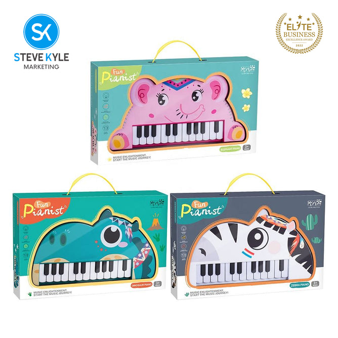 Steve Kyle Children's Animals Electronic Organ Early Education Puzzle Music Piano Toy