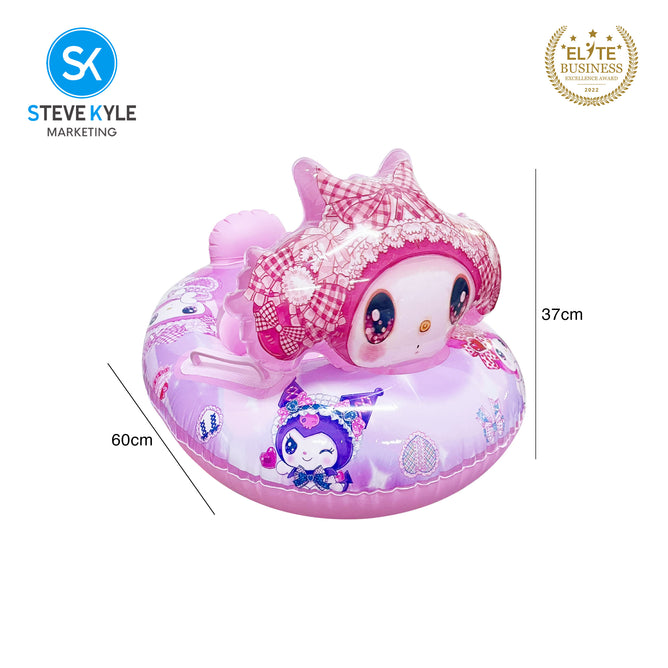 Steve Kyle Inflatable Baby Seat Float Lively Cartoon-Shaped With Handle Swimming Boat