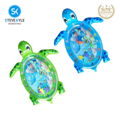 Steve Kyle Inflatable Tummy Time Water Play Mat Sea Turtle Shaped For Infants Toddlers Toys