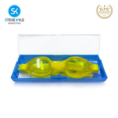 Steve Kyle Children's Small-framed Adjustable Strap Myopia Anti-Fog Swimming Goggles