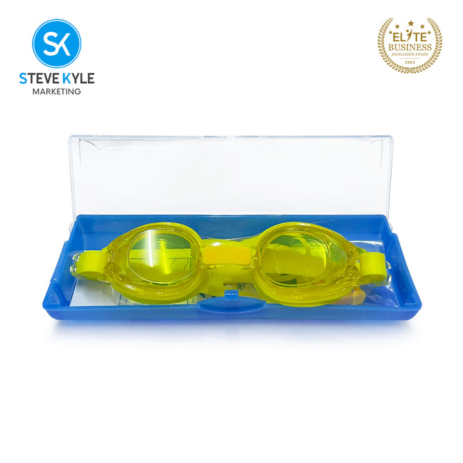 Steve Kyle Children's Small-framed Adjustable Strap Myopia Anti-Fog Swimming Goggles