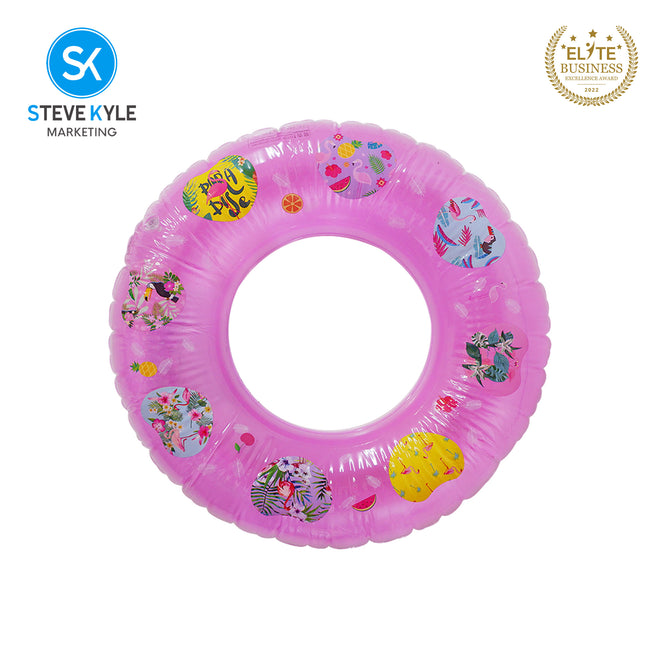 Steve Kyle Inflatable Swim Ring Assorted Cartoon Pattern For Outdoor Water Fun
