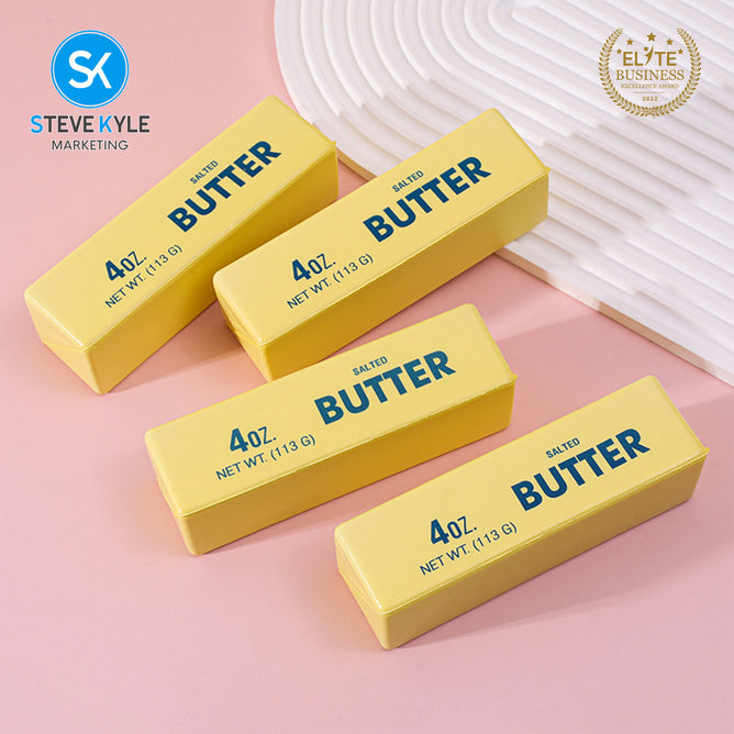 Steve Kyle Gradient Rainbow Butter Cheese Squishy Toy Soft Slow Rebound Fidget Squeeze Toy