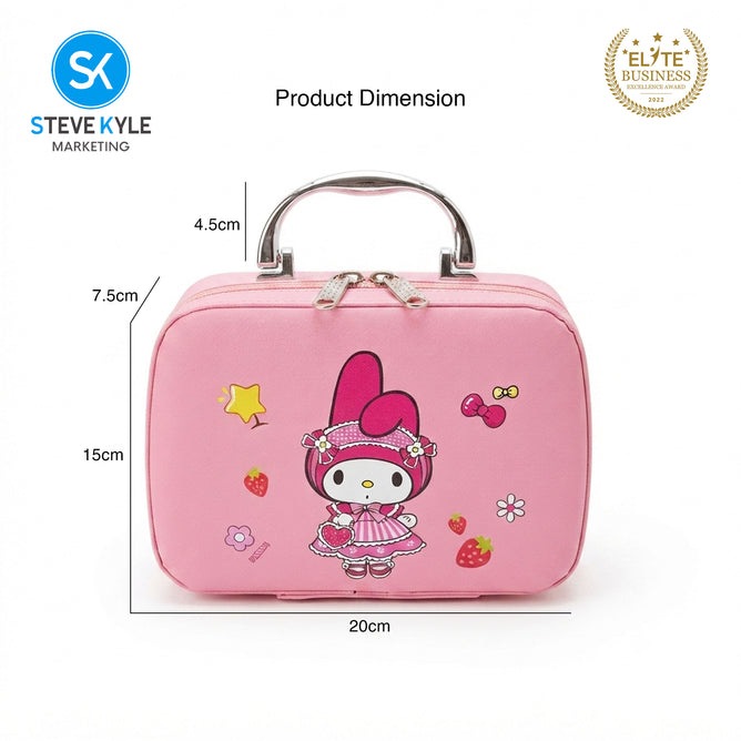 Steve Kyle Washable Girls Makeup Set with Cosmetic Handbag Gift Toy for Kids