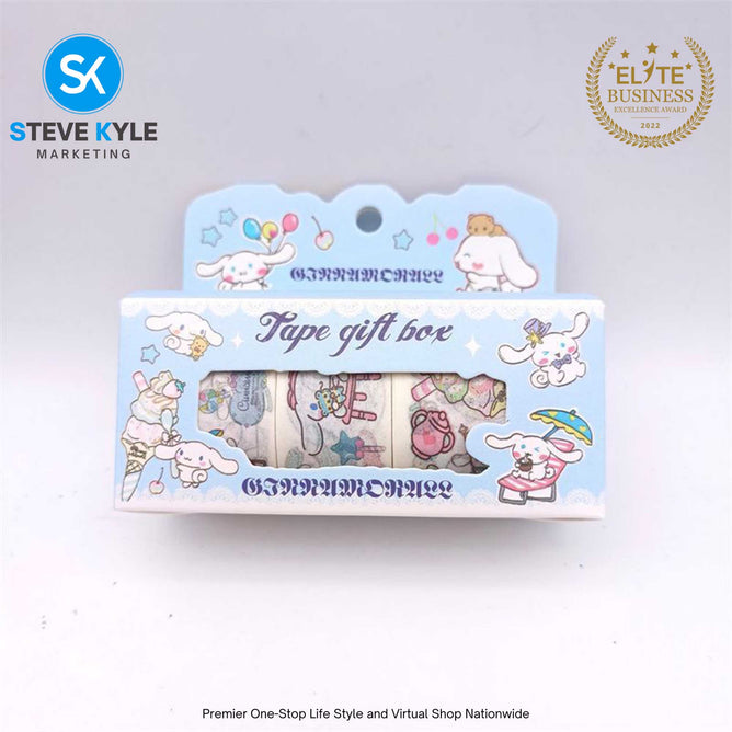 Random Tape Stickers Kawaii Kuromi Melody Cinnamoroll Pompompurin  DIY Sticker Kid Toys Stationery