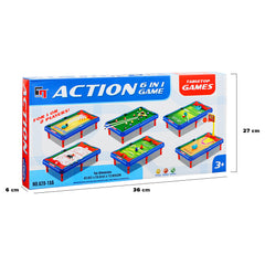 6 in 1 Action Sports Game Indoor Outdoor Activity Tabletop Game Play for Kids Best Gift