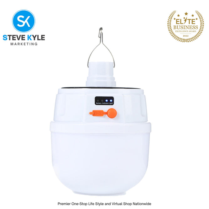 V51 Solar LED Bulb Light USB Rechargeable Emergency Charging Lamp