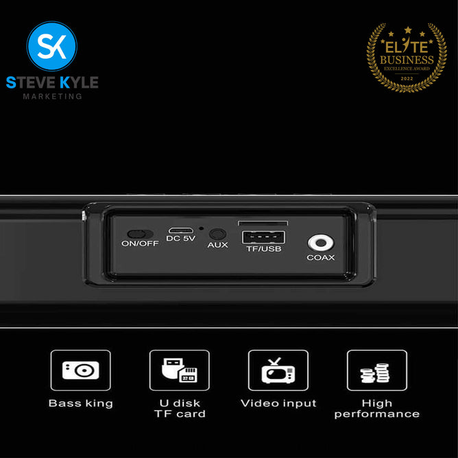 Marshelly BT TV Echo wall Speaker Soundbar Bluetooth Wireless Connection