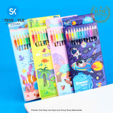 12Colors Wooden Colored Pencil Kid School Drawing Stationery Supplies