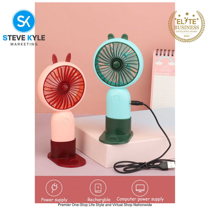 Rechargeable Mini Handheld Fan Perfect for Adults and Kids