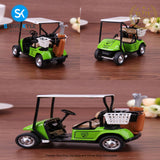 Mini Golf Cart Metal Pull Back Action Cart 1:36 Scale Golfcart Pullback Vehicle