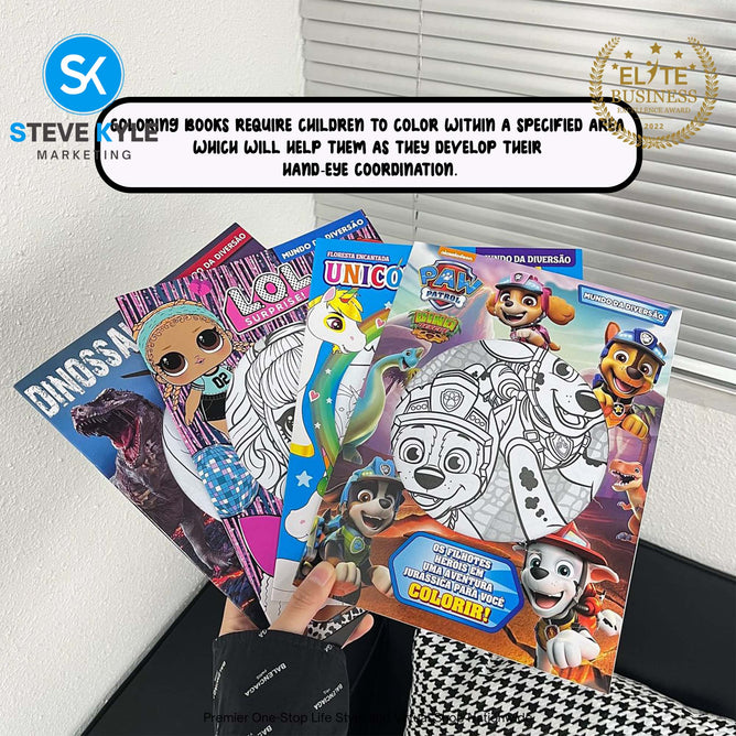 Kids BIG Coloring Book High Quality Prints for boys and girls Best Gift Art