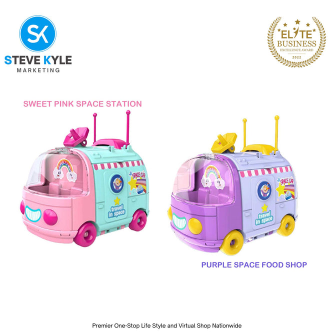 Mini Children Travel Space Car Toy Pretend Play Space Car Children Toy