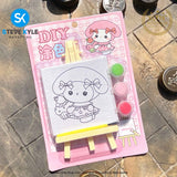 DIY Creative Children's Paint Drawing Board Children's Watercolor Coloring w/Stand