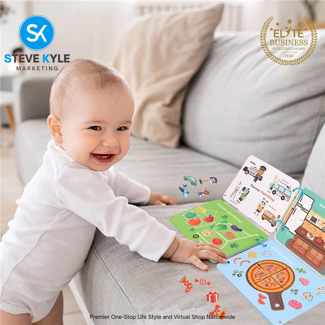 Activity Binder Quiet Book Preschool Montessori Toys for kids Autism Sensory Educational Busy Book