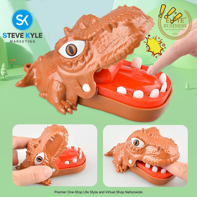 Steve Kyle Funny Biting Finger Dinosaur Teeth Toy Adventure Games Party Family