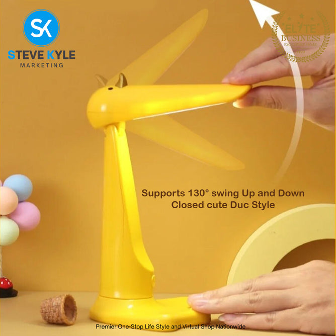 Portable Folding Lamp Night Light Gift Table Lamp Duck Design Reachargeable USB