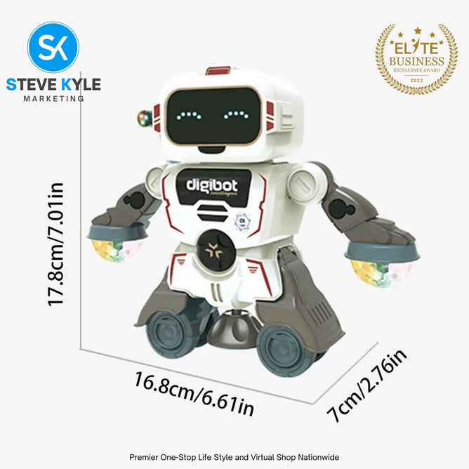 Electric Dancing Robot Multifunctional With Light Music Smart 360-Degree Rotating Children's Toy Doll