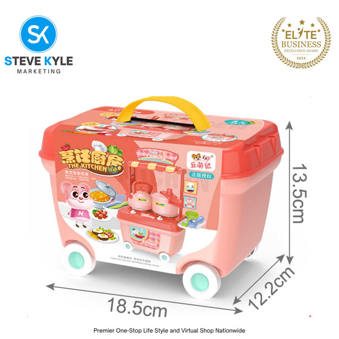Kids Kitchen Set Children Cooking Kitchen Toy Simulation Model & Colorful Educational Toy