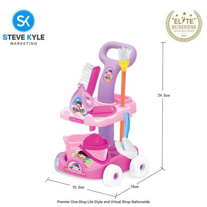 Mini DIY Cleaning Set Car Pretend Material toy for Kids Best Gift Toys