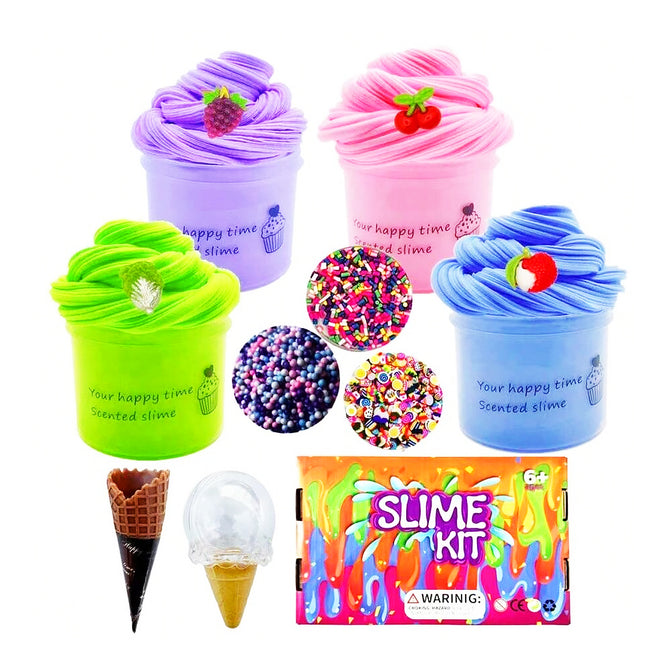 Butter Slime Kit- Fluffy Slime Pack DIY Cloud Bomb Slime Making Kit Best Gift Toys for Kids