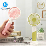 Desk Fan Small Phone Holder Foldable Fan with USB Charging Retractable Portable Mini Fan