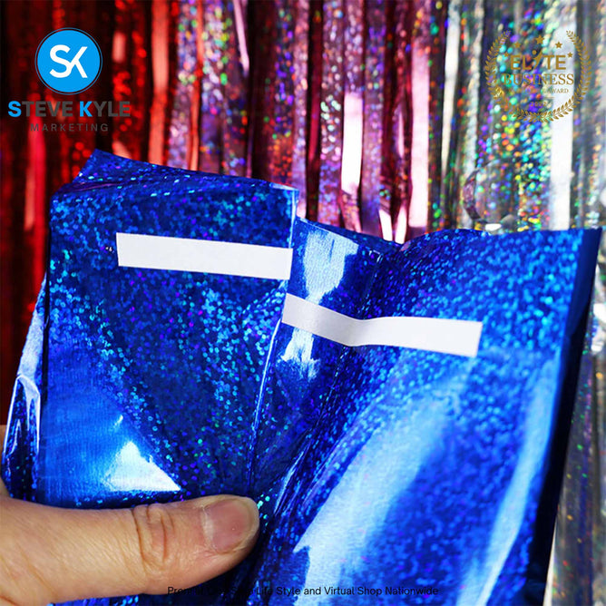 2M Background Glitter Foil Curtains Birthday Party Wall Cloth Backdrop Wedding Christmas Decor