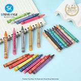 24 Colors Regular Crayon Size Stationery School Supplies for Kids