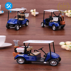 Mini Golf Cart Metal Pull Back Action Cart 1:36 Scale Golfcart Pullback Vehicle