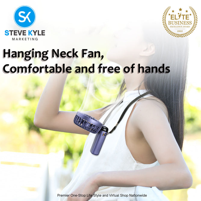 Handheld Portable Folding Fan Multifunctional Digital Display Aromatherapy Fan Neck Rope