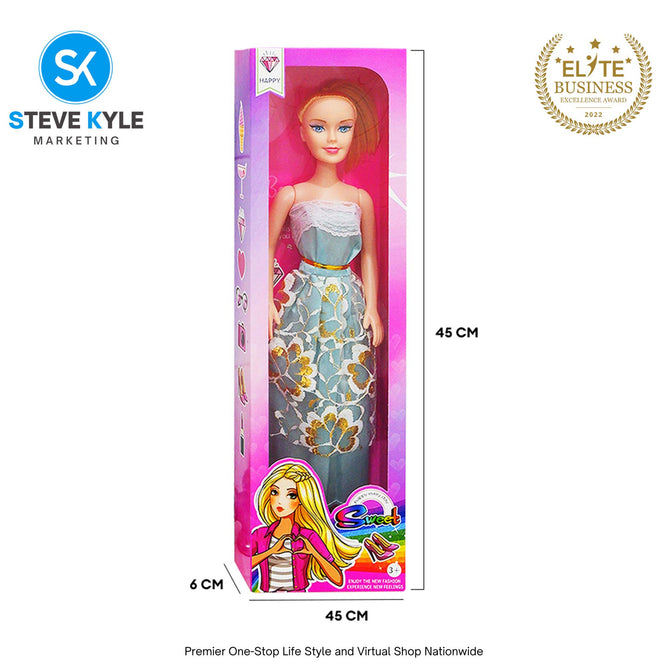 (1 BOX) Random Happy Barbie Girl Lovely Doll Best Gift Toy for Kids