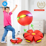 Magic UFO Flying Ball Throw Disc Ball with LED Light For Outdoor Kid's Sports Ball