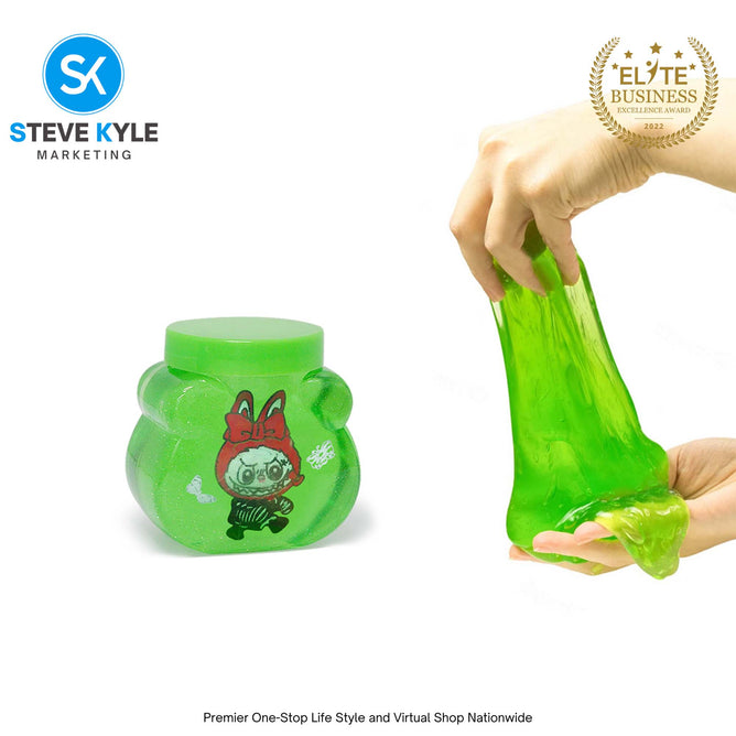 1 SET (12PCS) Crystal Mud Labubu Slime Toy for Kids Best Gift Toy for Kids