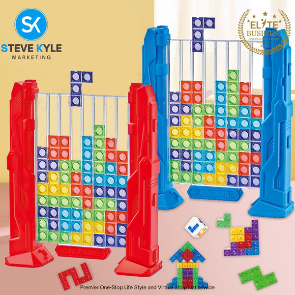 Children's Puzzle 3D Tetris Building Blocks Puzzle Toys Thinking Train ...