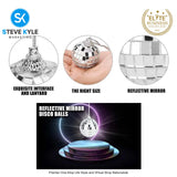 (4cm/5cm/6cm) 6PCS Mirror Christmas Tree Ornaments Bar Disco Ball Hanging DIY Decoration