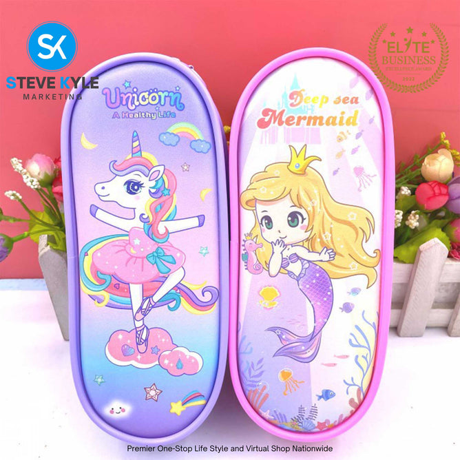 Cartoon Design Large Capacity Pencil Case Stationary Multifunctional for Kids